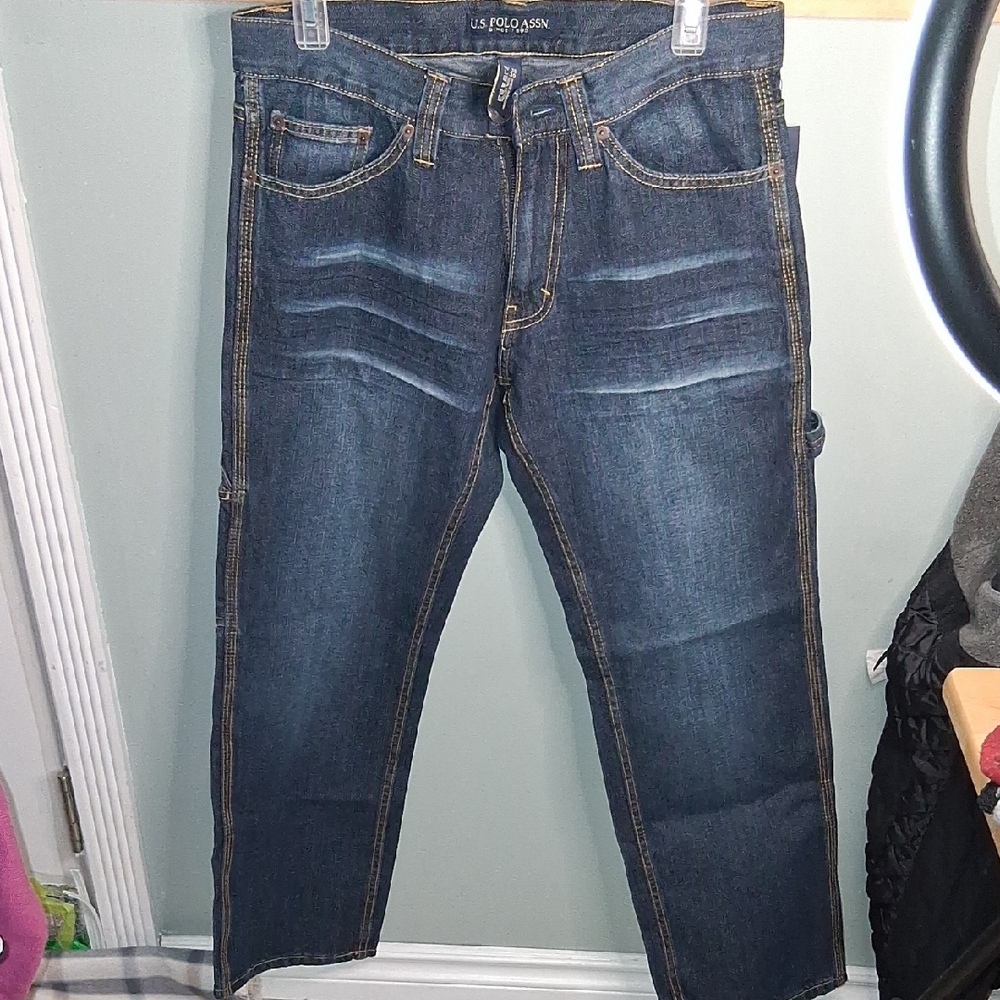 U.S. Polo Assn. Men's Deep Blue Straight Jeans
